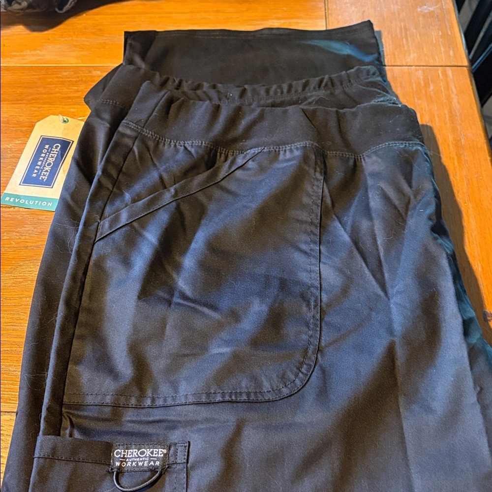 Cherokee Black scrub Pants 2XL petite